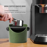 Maxbell Coffee Knock Box Detachable Knock Bar Non Slip Base for Coffee Shop  Green