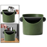 Maxbell Coffee Knock Box Detachable Knock Bar Non Slip Base for Coffee Shop  Green