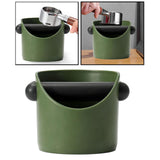 Maxbell Coffee Knock Box Detachable Knock Bar Non Slip Base for Coffee Shop  Green