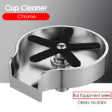 Maxbell Automatic Glass Rinser Faucet Glass Washer Cleaner  with Tray
