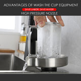 Maxbell Automatic Glass Rinser Faucet Glass Washer Cleaner  with Tray