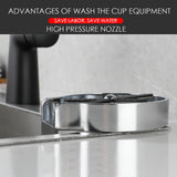 Maxbell Automatic Glass Rinser Faucet Glass Washer Cleaner  with Tray