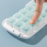 Maxbell Ice Tray with Storage Box Ice Mould Ice Maker for Bar Kitchen Pink 8 Grid