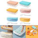 Maxbell Ice Tray with Storage Box Ice Mould Ice Maker for Bar Kitchen Pink 8 Grid