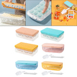 Maxbell Ice Tray with Storage Box Ice Mould Ice Maker for Bar Kitchen Pink 8 Grid