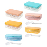 Maxbell Ice Tray with Storage Box Ice Mould Ice Maker for Bar Kitchen Pink 8 Grid