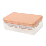 Maxbell Ice Tray with Storage Box Ice Mould Ice Maker for Bar Kitchen Pink 8 Grid