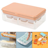Maxbell Ice Tray with Storage Box Ice Mould Ice Maker for Bar Kitchen Pink 8 Grid