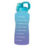 Maxbell Gradient Color Water Bottle with Time Marker Leak Proof for Fitness Hiking A