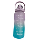 Maxbell Gradient Color Water Bottle with Time Marker Leak Proof for Fitness Hiking B