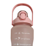 Maxbell Gradient Color Water Bottle with Time Marker Leak Proof for Fitness Hiking C