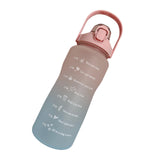 Maxbell Gradient Color Water Bottle with Time Marker Leak Proof for Fitness Hiking C