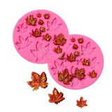 Maxbell Silicone Leaf Shape Silicone Mold Fondant Baking Tool Moulds