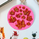 Maxbell Silicone Leaf Shape Silicone Mold Fondant Baking Tool Moulds