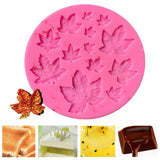 Maxbell Silicone Leaf Shape Silicone Mold Fondant Baking Tool Moulds