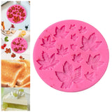 Maxbell Silicone Leaf Shape Silicone Mold Fondant Baking Tool Moulds