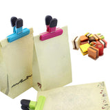 Maxbell Airtight Chip Bag Clips for Bread Candy Bags Snacks Chip Coffee Bags 12Pcs B