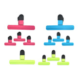Maxbell Airtight Chip Bag Clips for Bread Candy Bags Snacks Chip Coffee Bags 12Pcs B