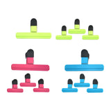 Maxbell Airtight Chip Bag Clips for Bread Candy Bags Snacks Chip Coffee Bags 12Pcs B