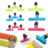Maxbell Airtight Chip Bag Clips for Bread Candy Bags Snacks Chip Coffee Bags 12Pcs B