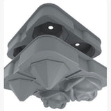 Maxbell Rose Diamond Shape Ice Mold Ice Maker Reusable Ice Tray with Lid Gray