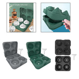Maxbell Rose Diamond Shape Ice Mold Ice Maker Reusable Ice Tray with Lid Gray