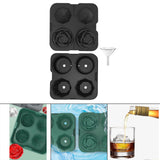 Maxbell Rose Diamond Shape Ice Mold Ice Maker Reusable Ice Tray with Lid Black