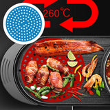 Maxbell Silicone Air Fryer Liner Non Stick Steamer Pad  8in Round Blue