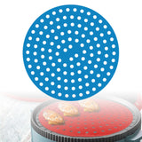 Maxbell Silicone Air Fryer Liner Non Stick Steamer Pad  8in Round Blue