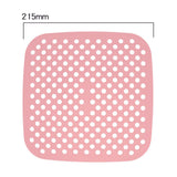 Maxbell Silicone Air Fryer Liner Non Stick Steamer Pad  8.5in Square Pink
