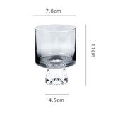 Maxbell Drinking Glasses Wine Glasses Kitchen Home for Restaurants Parties Daily Use Grey