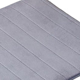Maxbell Soft Floor Mat Machine Washable Water Absorbent Anti Skid for Door Counter Grey 50x80cm