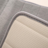 Maxbell Soft Floor Mat Machine Washable Water Absorbent Anti Skid for Door Counter Grey 50x80cm