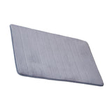 Maxbell Soft Floor Mat Machine Washable Water Absorbent Anti Skid for Door Counter Grey 50x80cm