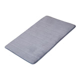 Maxbell Soft Floor Mat Machine Washable Water Absorbent Anti Skid for Door Counter Grey 50x80cm