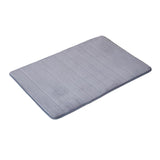 Maxbell Soft Floor Mat Machine Washable Water Absorbent Anti Skid for Door Counter Grey 50x80cm