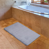 Maxbell Soft Floor Mat Machine Washable Water Absorbent Anti Skid for Door Counter Grey 50x80cm