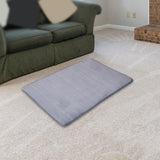 Maxbell Soft Floor Mat Machine Washable Water Absorbent Anti Skid for Door Counter Grey 50x80cm