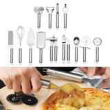 Maxbell 13Pcs Pizza Peel Set Pizza Cutter Pizza Spatula for Kitchen Slicer Home