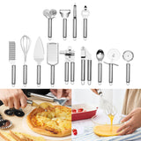 Maxbell 13Pcs Pizza Peel Set Pizza Cutter Pizza Spatula for Kitchen Slicer Home