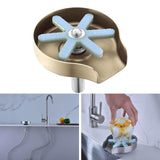 Maxbell Faucet Glass Rinser Kitchen Sink Wash Tool Cleaner Wine Glasses Automatic