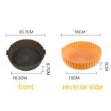 Maxbell Air Fryer Silicone Pot Heat Resistant for 8.5inch Air Fryer Liners  Mustard