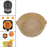 Maxbell Air Fryer Silicone Pot Heat Resistant for 8.5inch Air Fryer Liners  Mustard