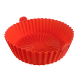 Maxbell Air Fryer Silicone Pot Heat Resistant for 8.5inch Air Fryer Liners Red