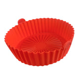 Maxbell Air Fryer Silicone Pot Heat Resistant for 8.5inch Air Fryer Liners Red