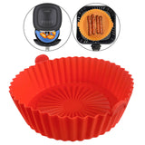 Maxbell Air Fryer Silicone Pot Heat Resistant for 8.5inch Air Fryer Liners Red