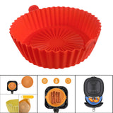 Maxbell Air Fryer Silicone Pot Heat Resistant for 8.5inch Air Fryer Liners Red