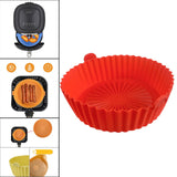Maxbell Air Fryer Silicone Pot Heat Resistant for 8.5inch Air Fryer Liners Red