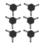 Maxbell 6pcs Cup Stacking Rack Set Kitchen Cabinet Shelf Mug Organizer Black