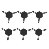 Maxbell 6pcs Cup Stacking Rack Set Kitchen Cabinet Shelf Mug Organizer Black